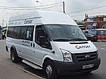 Бесплатный автобус Genser в пункт аренды автомобилей АрендаАвто-кмш на Новорязанском шоссе